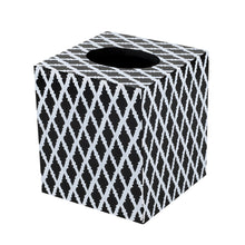 Load image into Gallery viewer, Handmade Wood Tissue Box Holder Moroccan Pattern