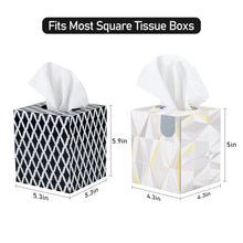 Load image into Gallery viewer, Handmade Wood Tissue Box Holder Moroccan Pattern