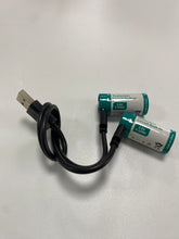 Load image into Gallery viewer, Keeppower 18350 Protected Li-ion Battery Low Drain Rechargeable with Type-C Port 3.6V 1200mAh Included with a 2-in-1 USB-C Cable (2 Pack)