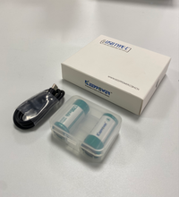 Load image into Gallery viewer, Keeppower 18350 Protected Li-ion Battery Low Drain Rechargeable with Type-C Port 3.6V 1200mAh Included with a 2-in-1 USB-C Cable (2 Pack)