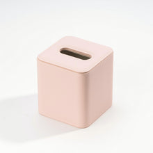 Load image into Gallery viewer, Square Tissue Box Cover Faux Leather Tissue Holder Rounded Edge Girly Style Home Decor Piece for Bathroom Bedroom Living Room Office