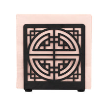 Load image into Gallery viewer, Ukwell Black Metal Freestanding Napkin Holder Latticework Design