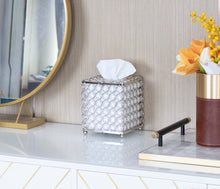 Load image into Gallery viewer, Ukwell Cube Tissue Box Cover Handcrafted Bling Crystal Design