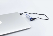 Load image into Gallery viewer, Keeppower Type-C USB Rechargeable Li-ion Battery Button Top Protected 21700 3.6V 5000mAh with a Charging Cable (Pack of 2)