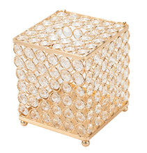 Load image into Gallery viewer, Ukwell Handcrafted Square Crystal Tissue Box Cover