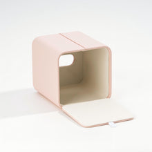 Load image into Gallery viewer, Square Tissue Box Cover Faux Leather Tissue Holder Rounded Edge Girly Style Home Decor Piece for Bathroom Bedroom Living Room Office

